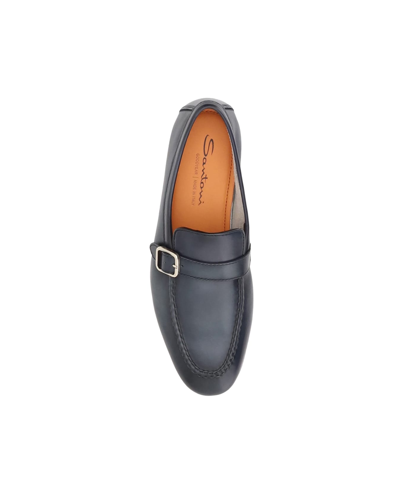 Santoni Loafers With A Single Buckle