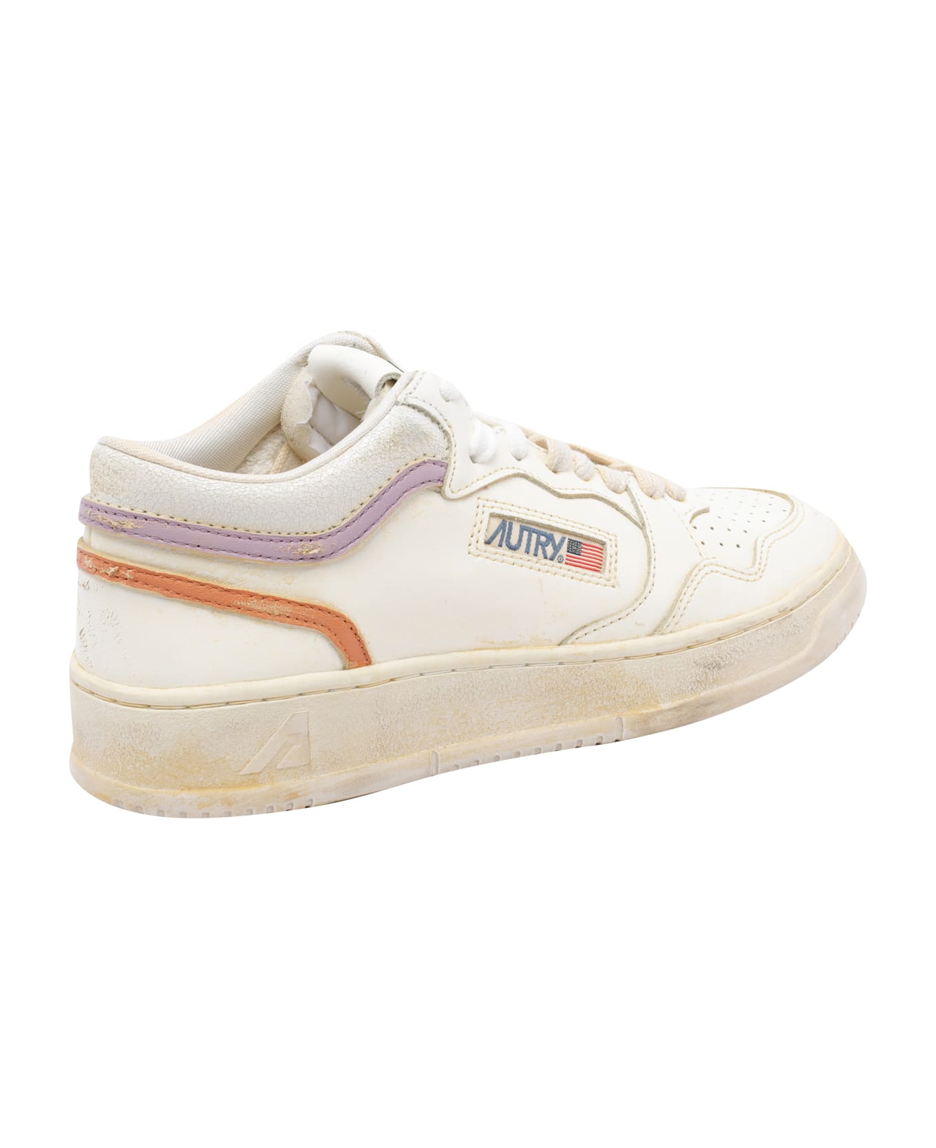 Autry Med-way Super Vintage Sneakers - White