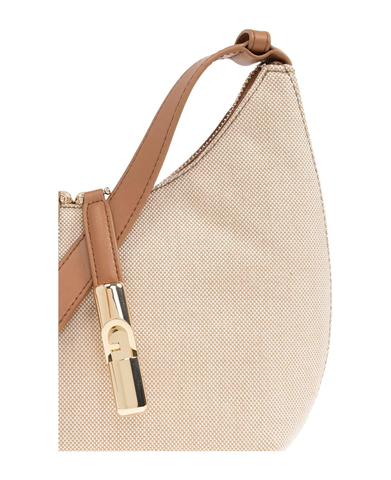 Furla Goccia Shoulder Bag - Black/Natural