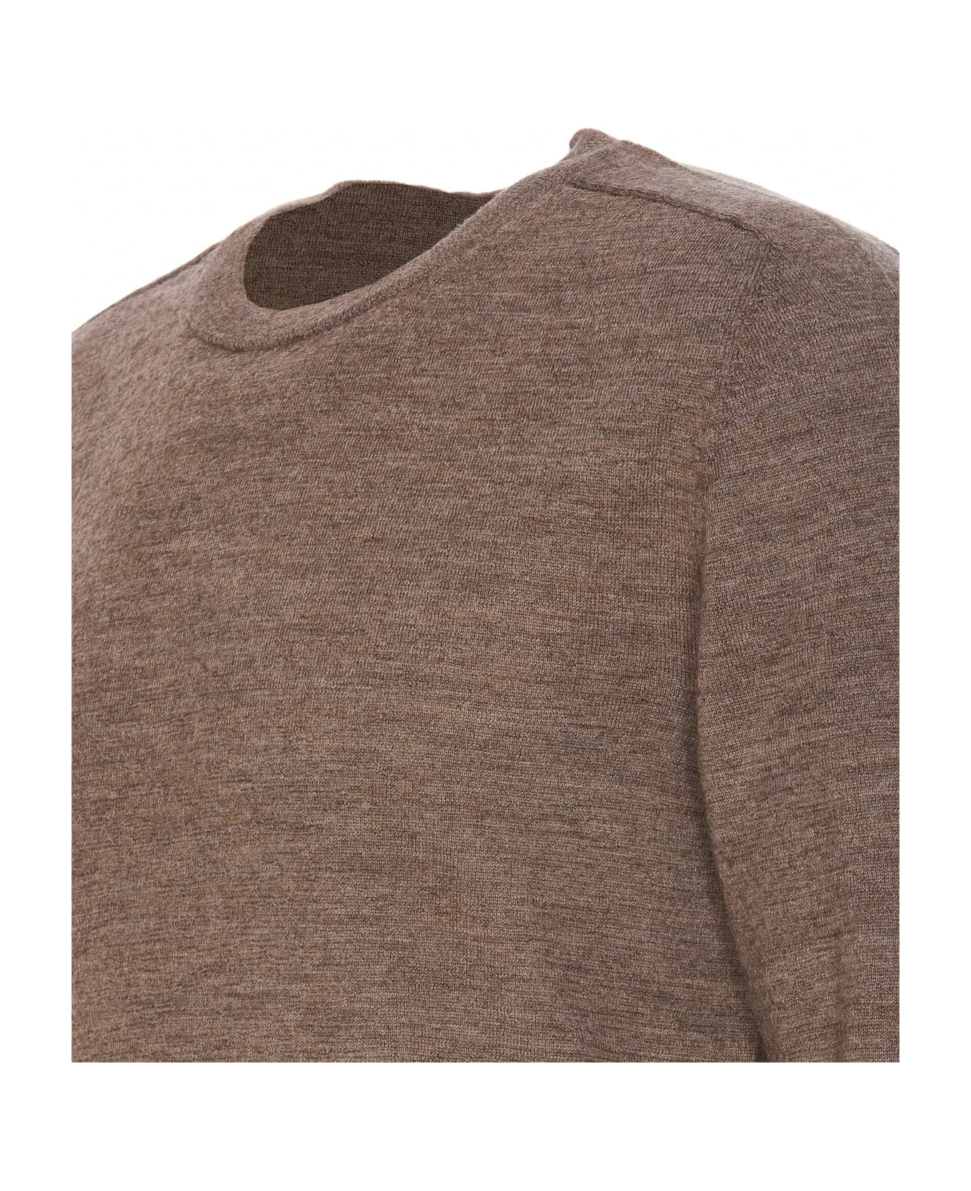 Maison Margiela Elbow Patch Sweater - Brown