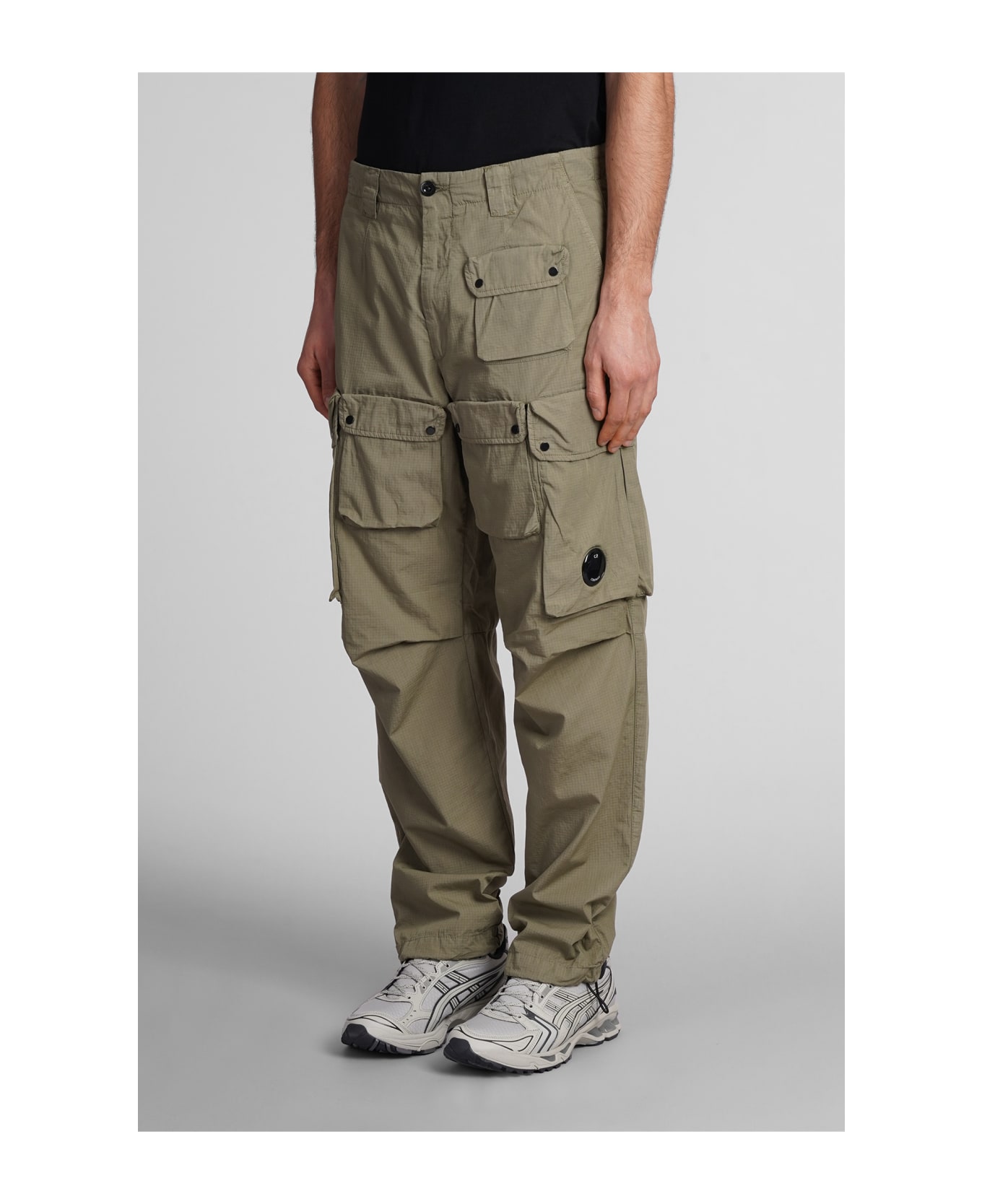 C.P. Company Rip Stop Pants In Green Cotton - Agave Green