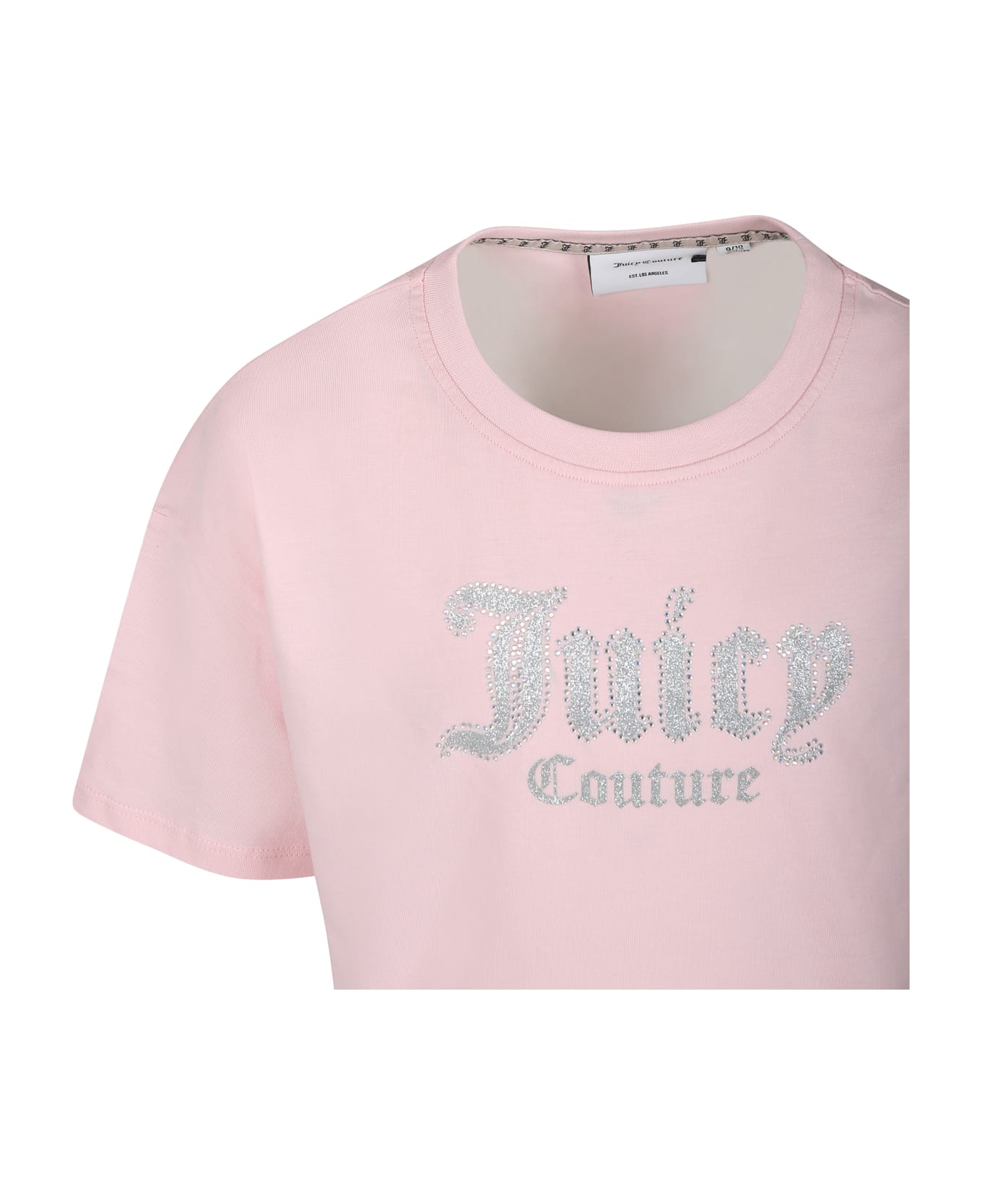 Juicy Couture Pink Suit For Girl With Logo - Multicolor