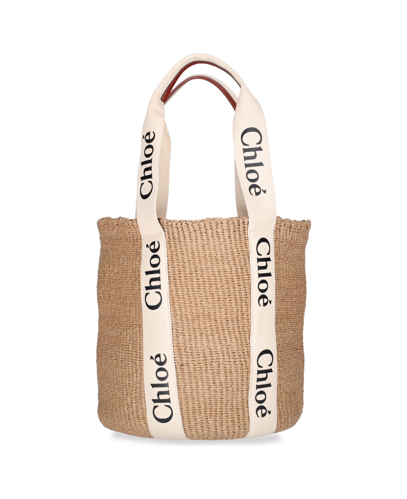 Chloé Woody Tote Bag - Bianco