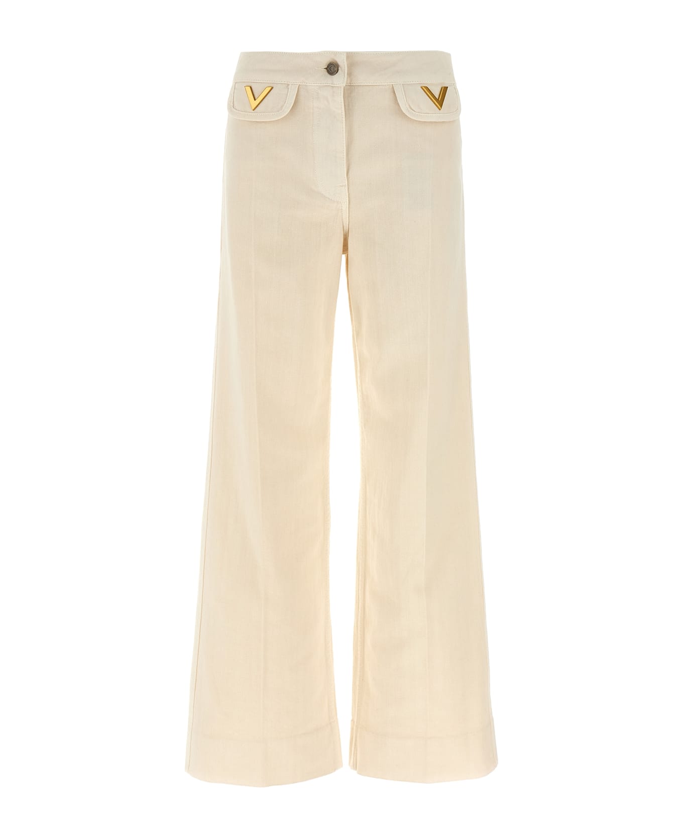 Valentino Garavani 
v
 Detail Jeans - White