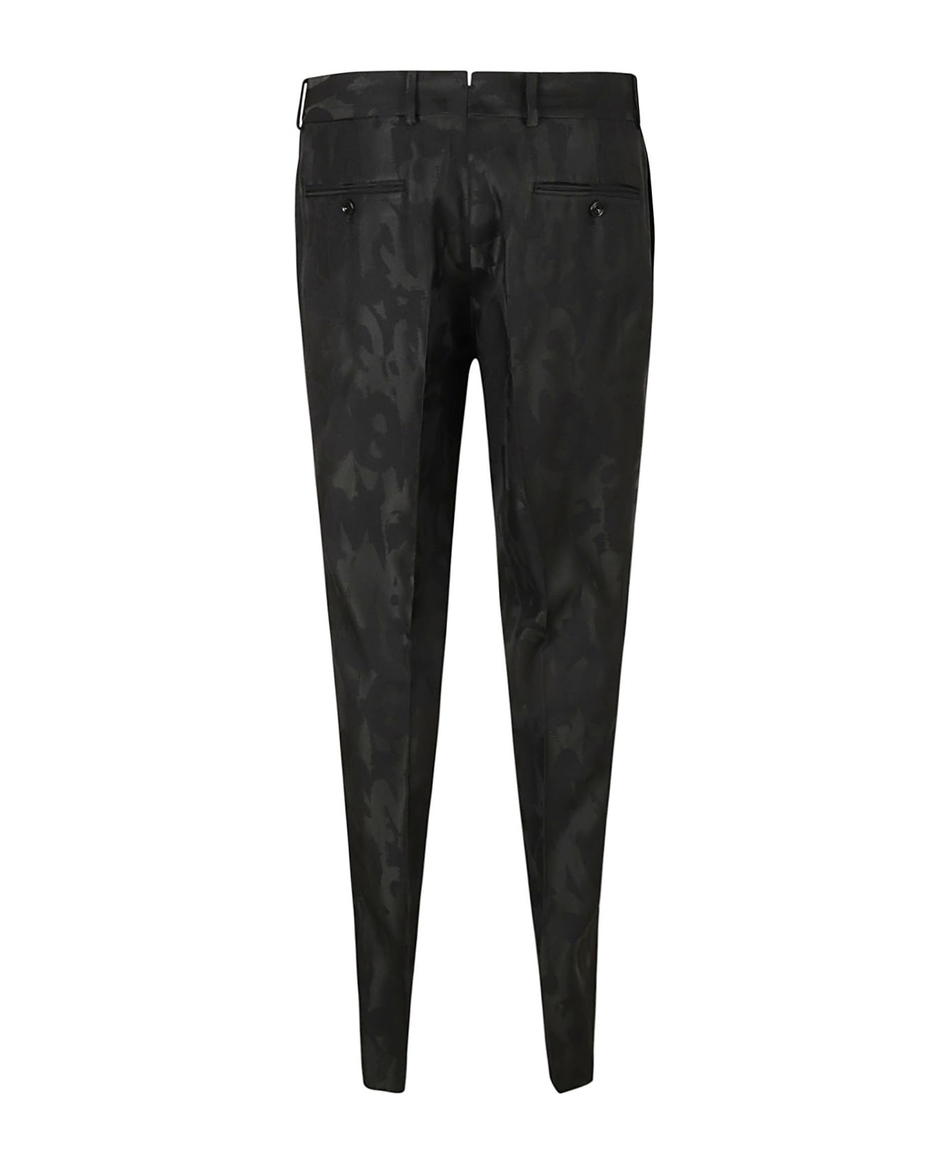 Alexander McQueen Painted Logo Trousers - Black