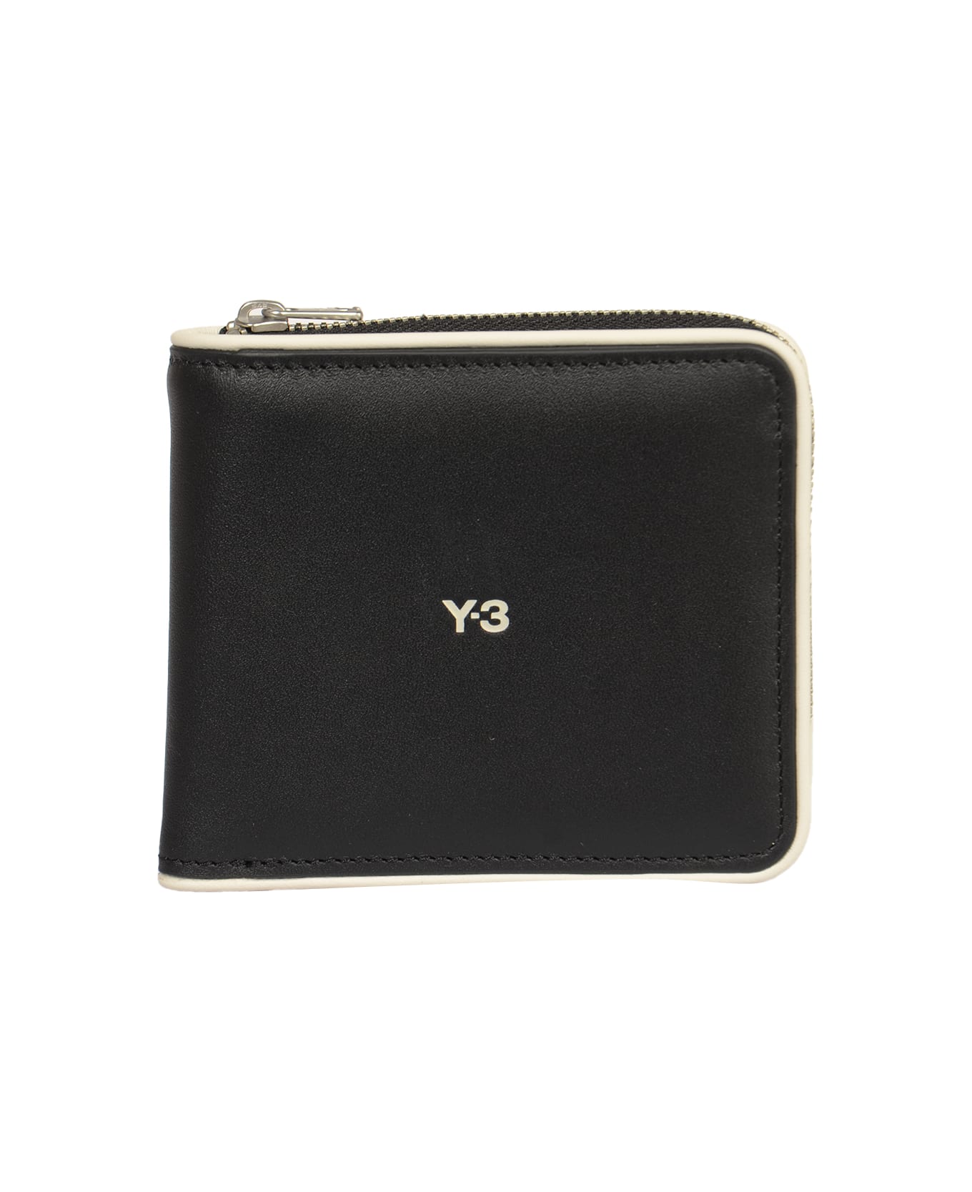 Y-3 Y3 Logo Zip-around Wallet - Black