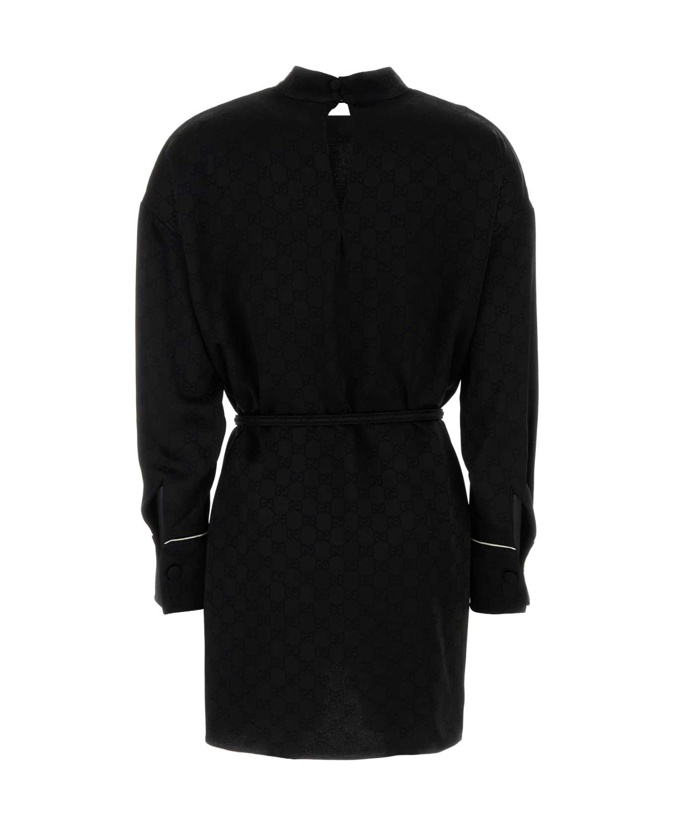 Gucci Black Crepe Dress - Black
