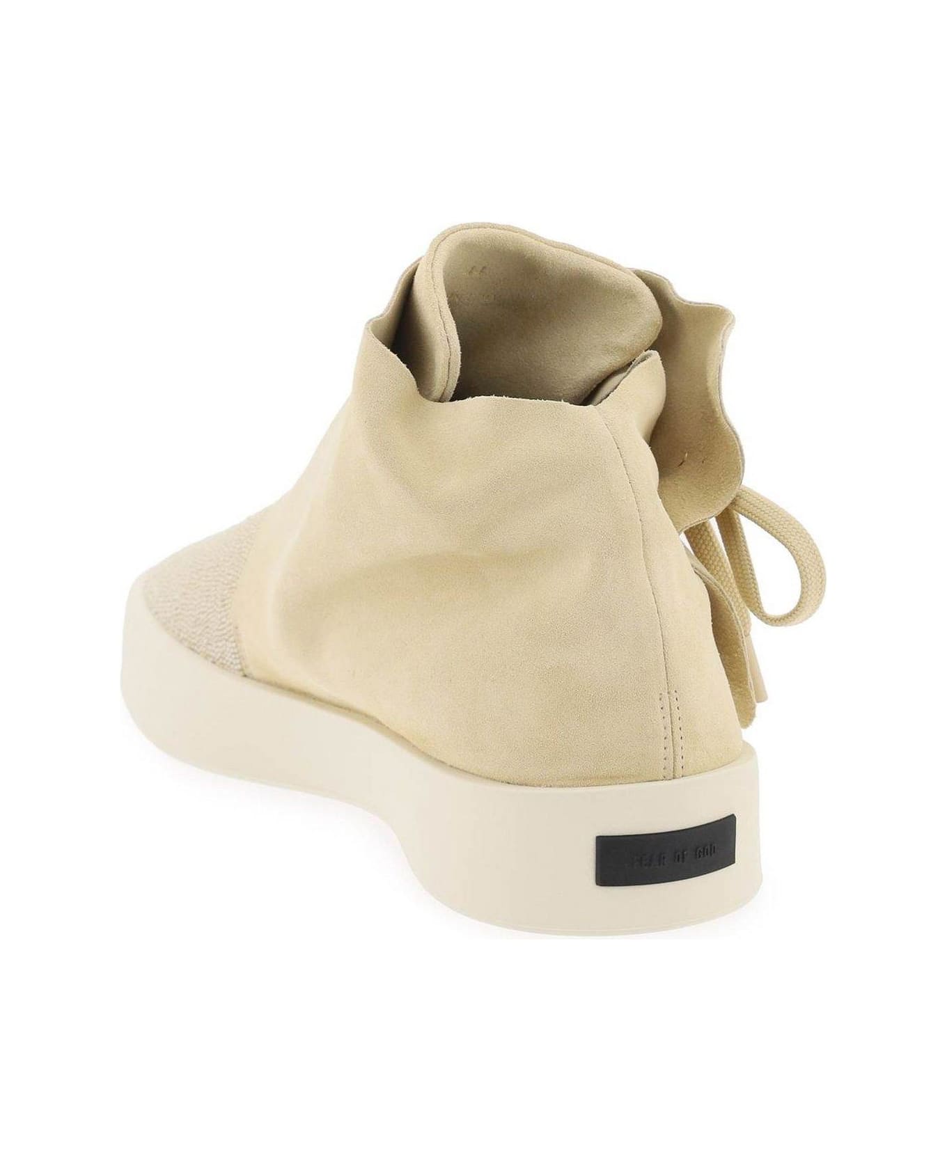 Fear of God Moc Bead-detailed Round-toe Sneakers - NEUTRALS