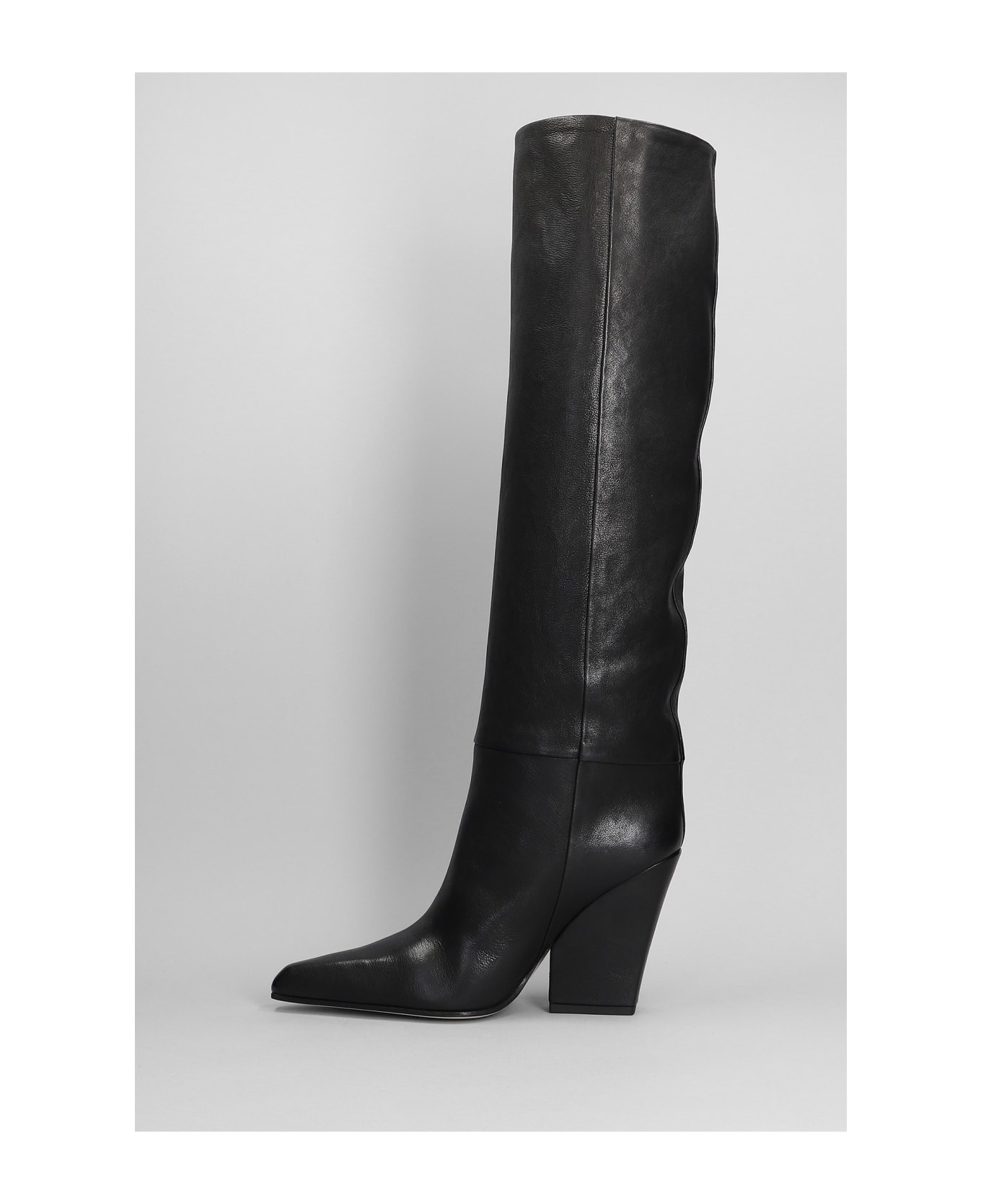 Paris Texas Jane High Heels Boots In Black Leather ブーツ