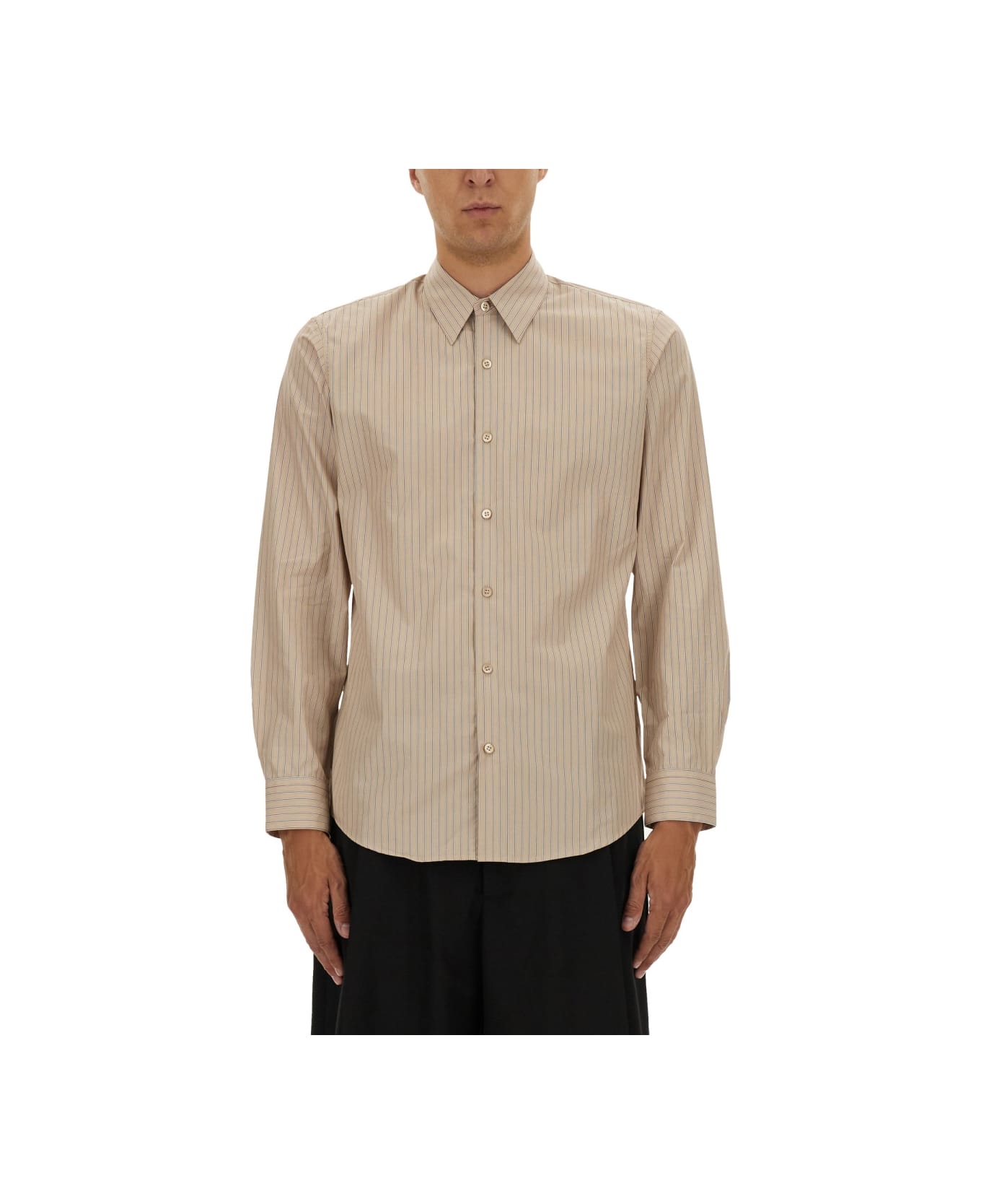 Dries Van Noten Striped Shirt - BEIGE