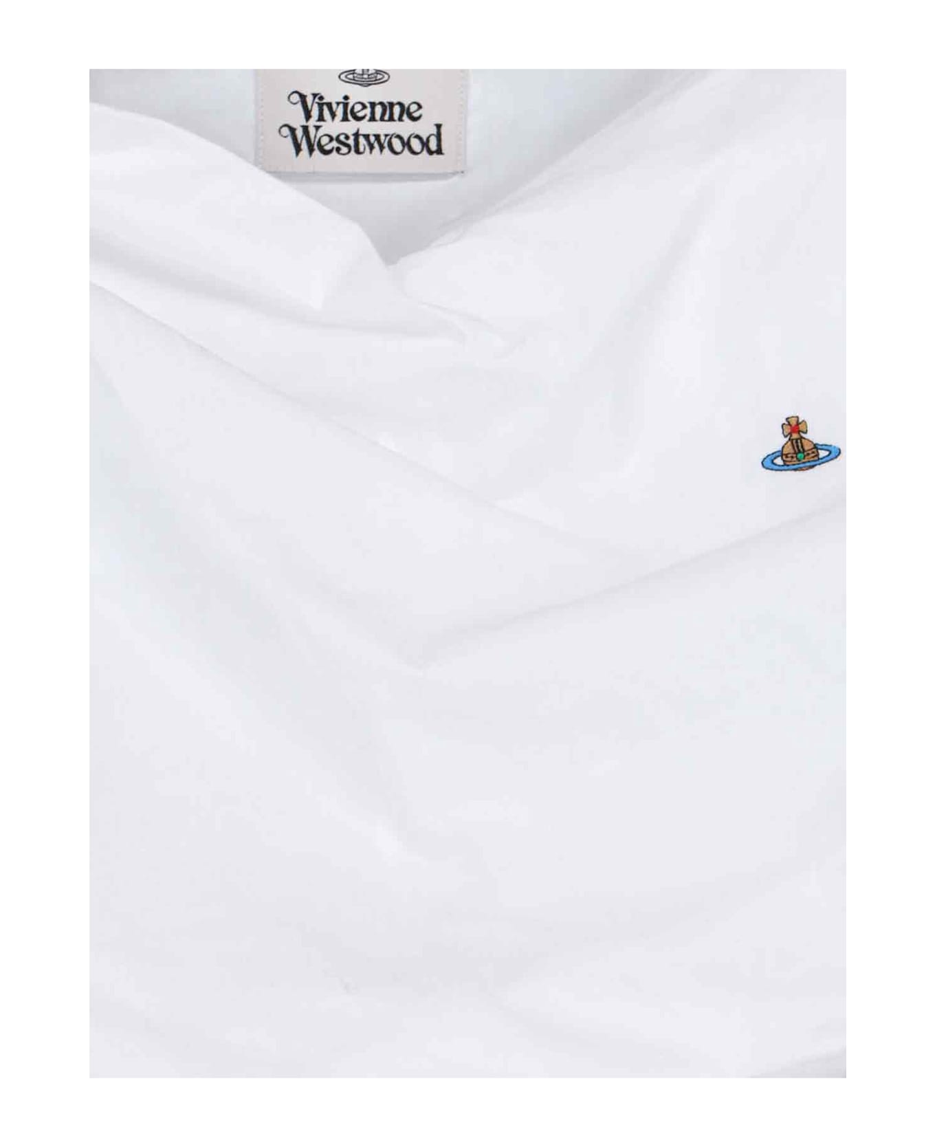 Vivienne Westwood 'heart' Crop Top - WHITE