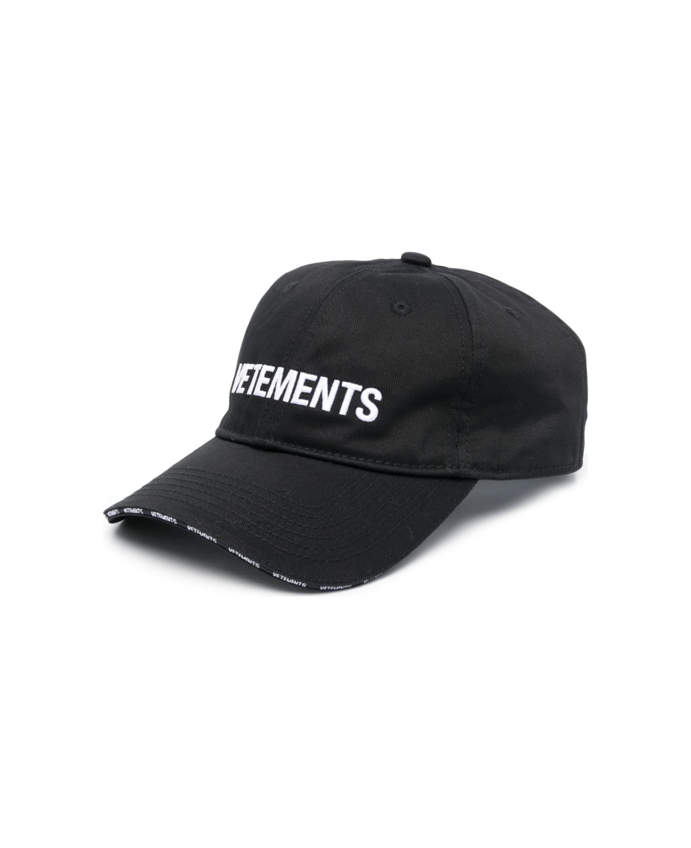 VETEMENTS Iconic Logo Cap - Black