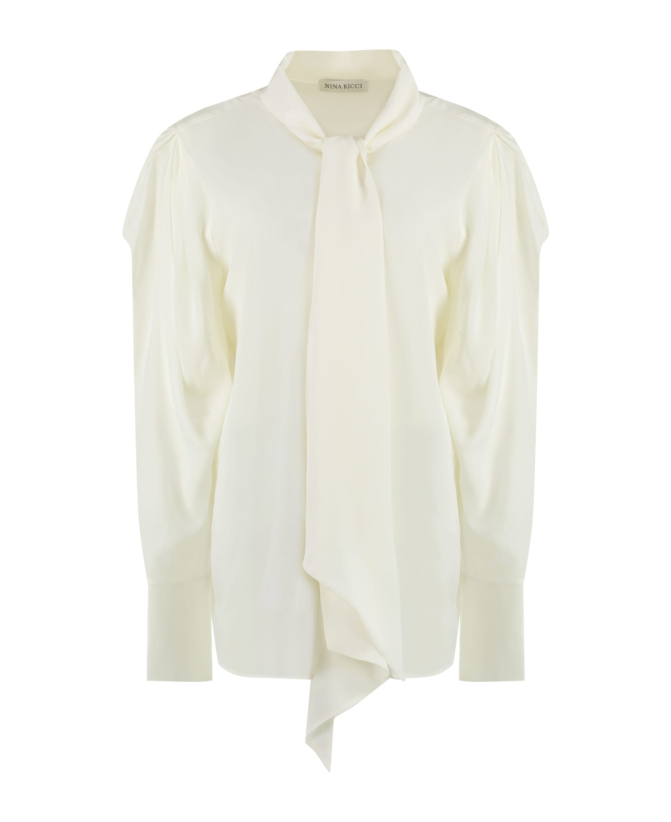 Nina Ricci Crêpe-silk Shirt - Ivory