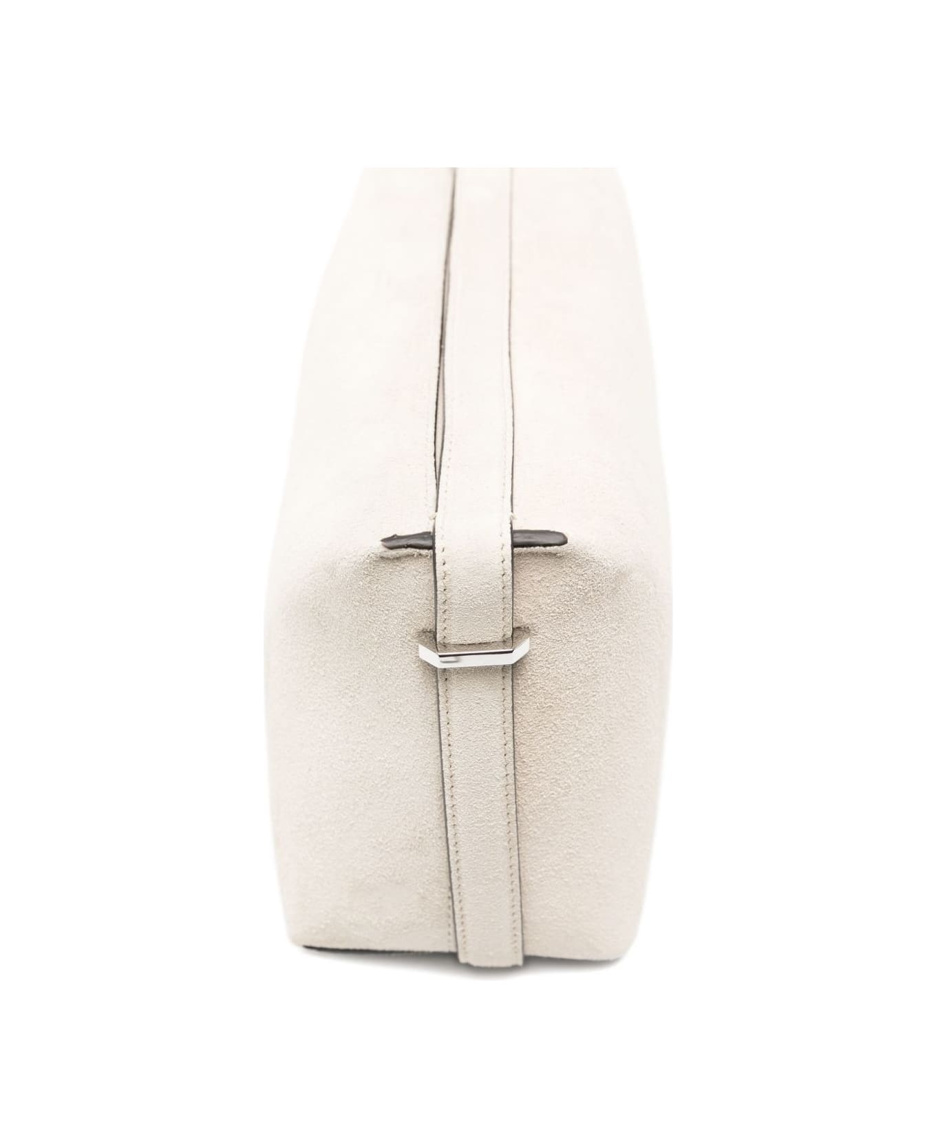 Totême Suede Leather Clutch - PEARL