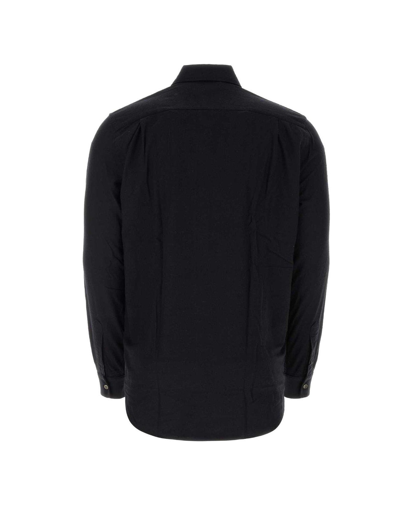 Our Legacy Long Sleeved Buttoned Shirt - BLACK