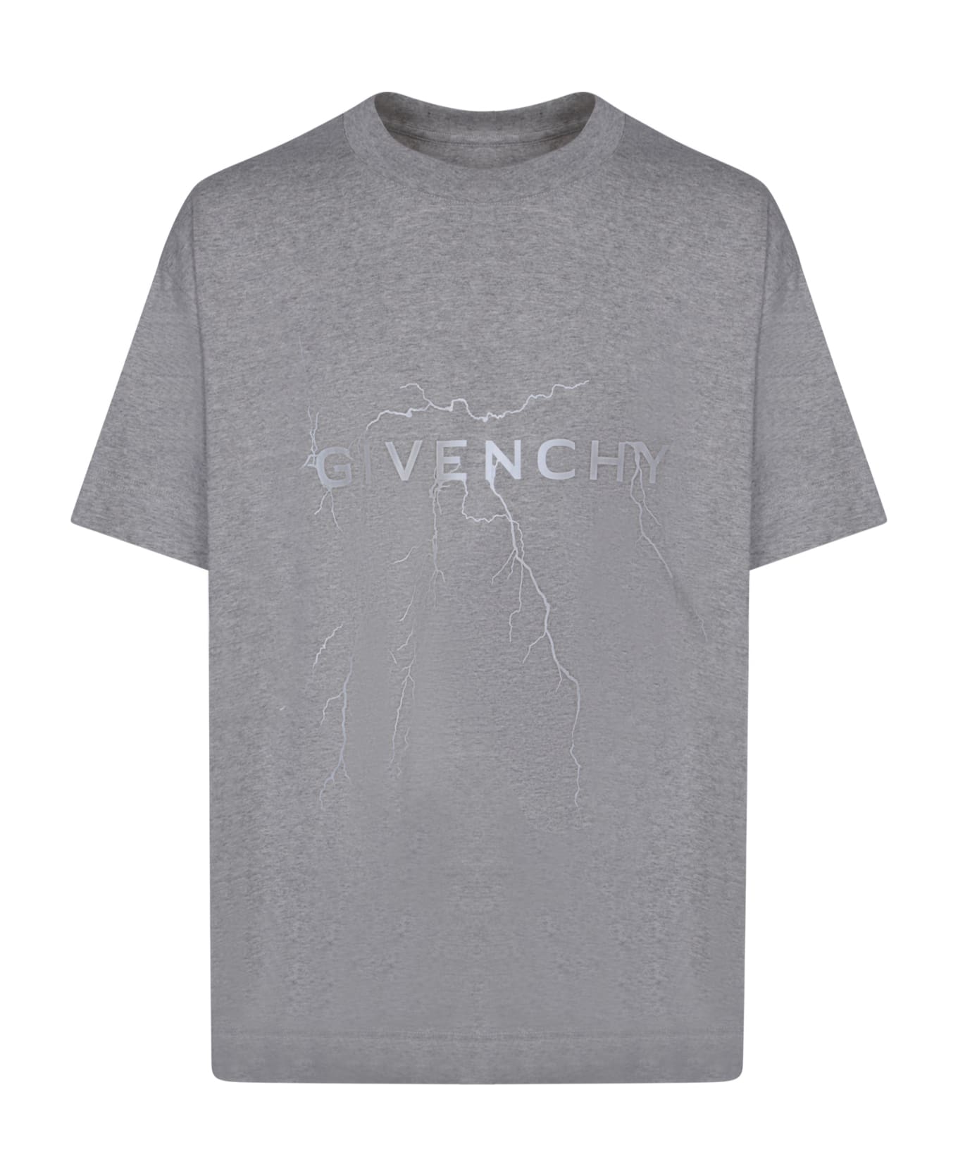 Givenchy Logo Printed Crewneck T-shirt - Grey シャツ