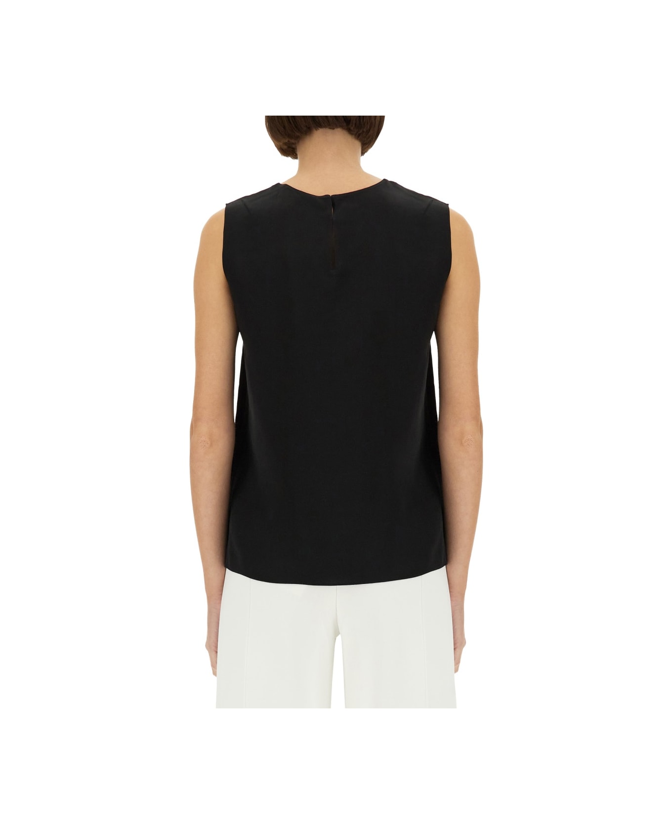 Theory Georgette Top - BLACK