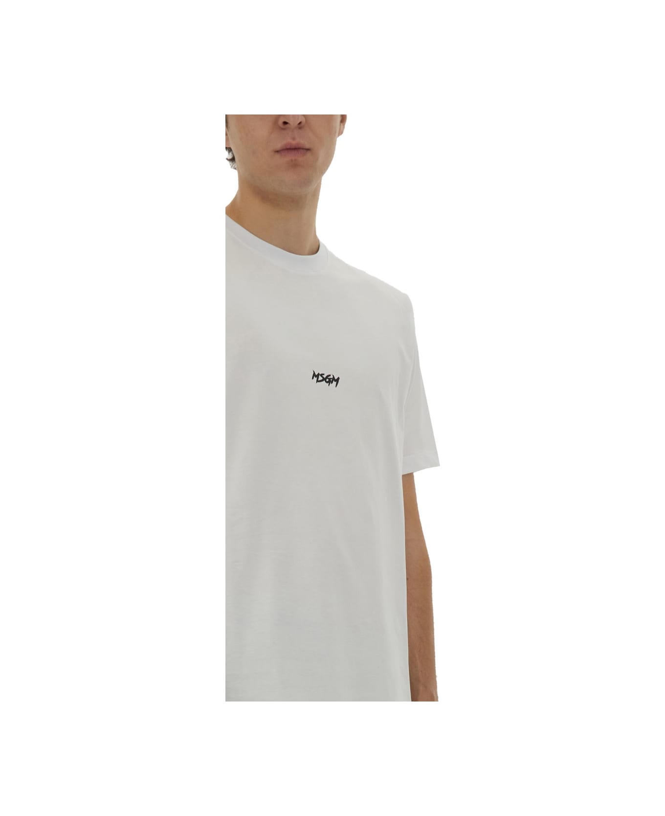 MSGM Cotton T-shirt - WHITE