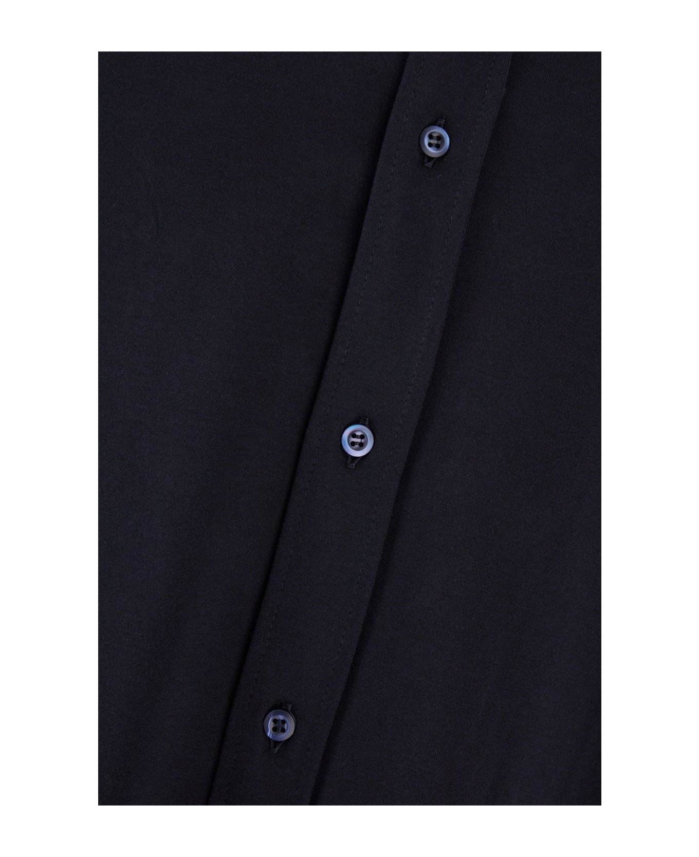 Brunello Cucinelli Spread-collared Buttoned Shirt - Blue