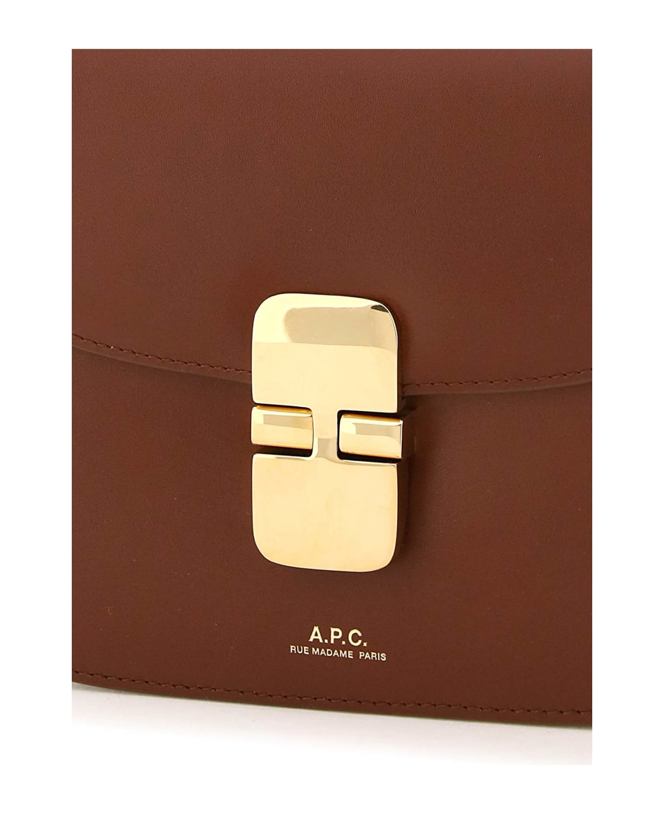 A.P.C. Grace Mini Shoulder Bag - NOISETTE