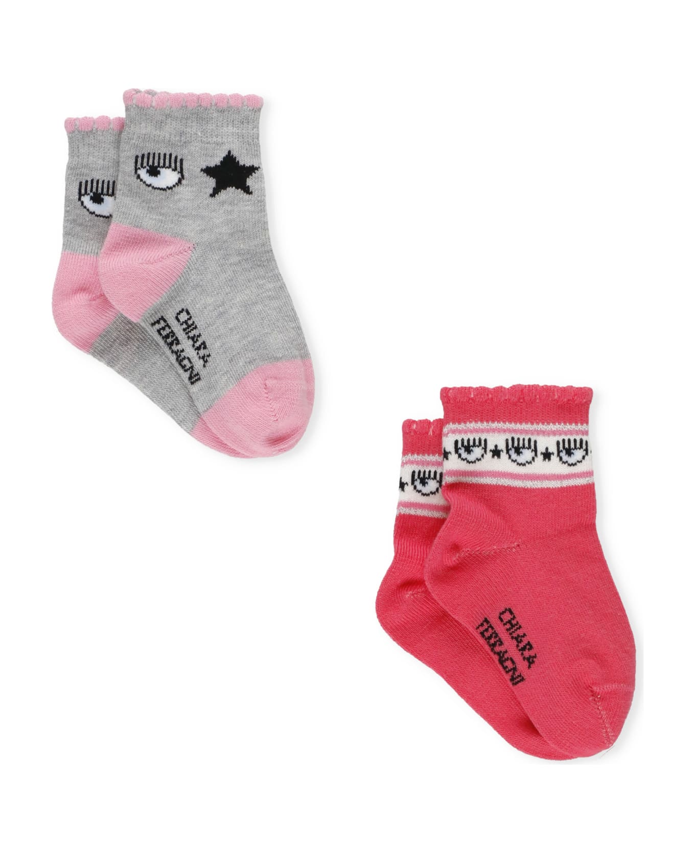 Chiara Ferragni Eyestar Logoed Socks - MultiColour