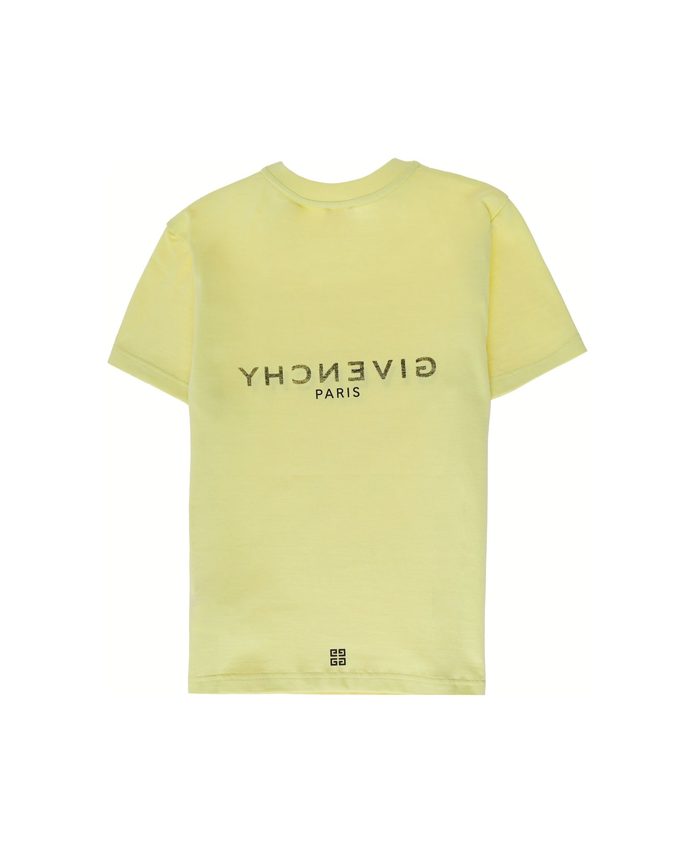 Givenchy Boy Cotton And Yellow T-shirt With Logo - Yellow