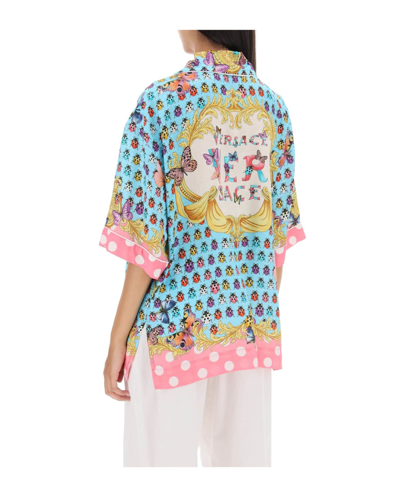 Versace Silk Blend Shirt - Multicolor