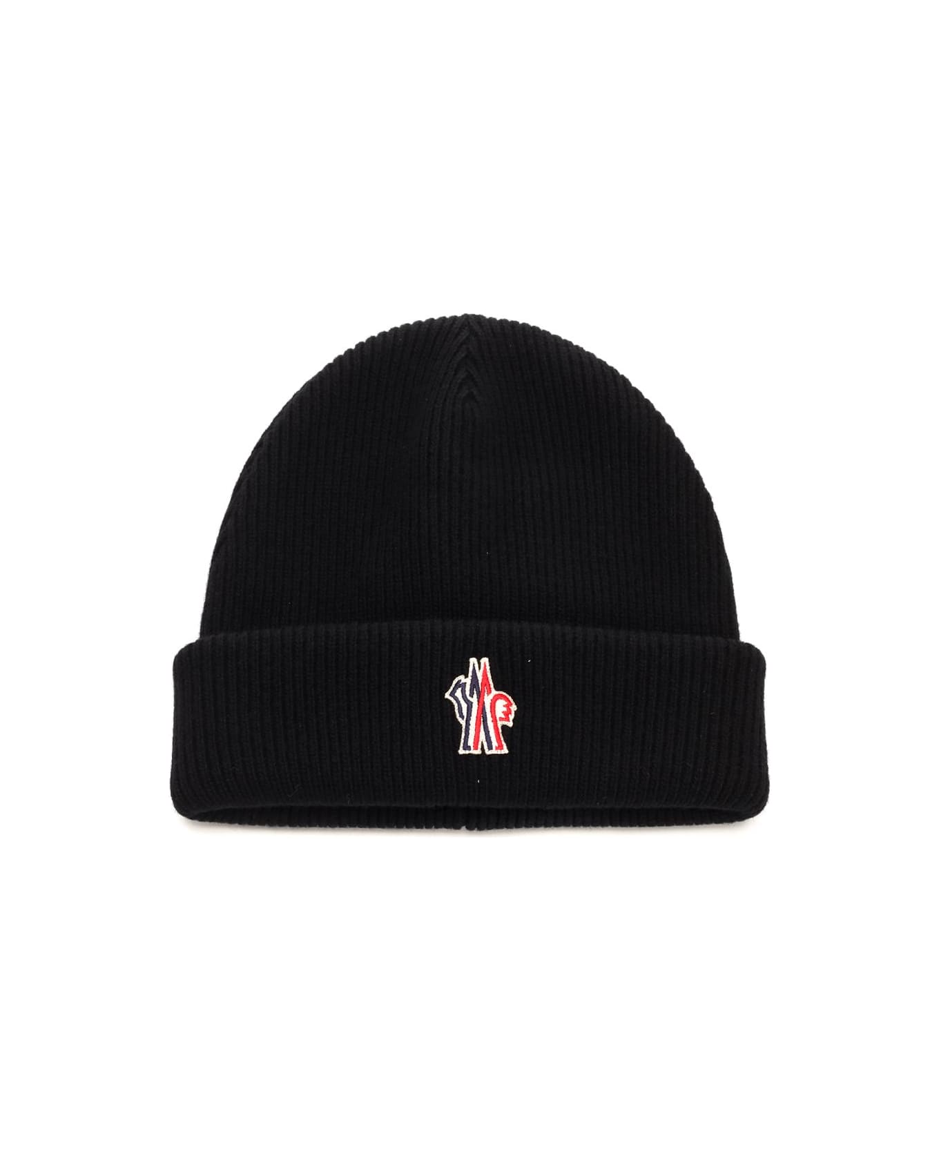 Moncler Grenoble Wool Hat - BLACK
