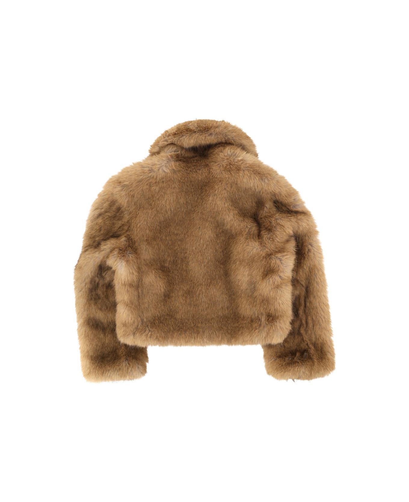 MSGM Eco Fur Jacket - BEIGE