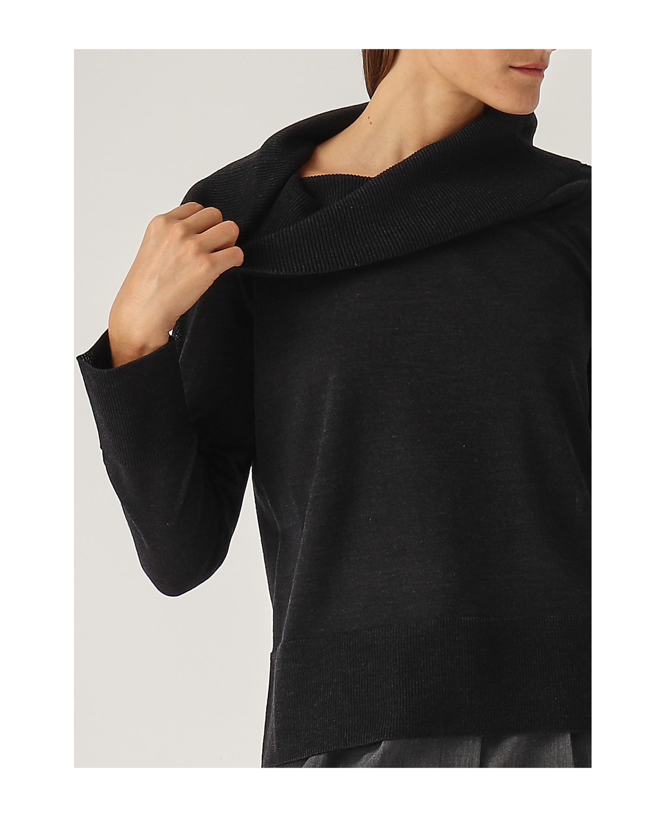 Max Mara Rivetto Sweater - ANTRACITE