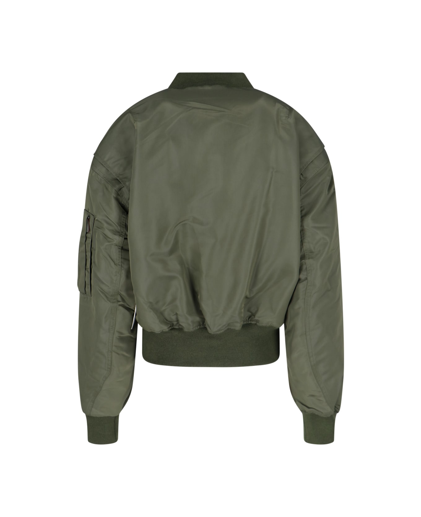 Entire Studios "broad" Zip Bomber Jacket - Green
