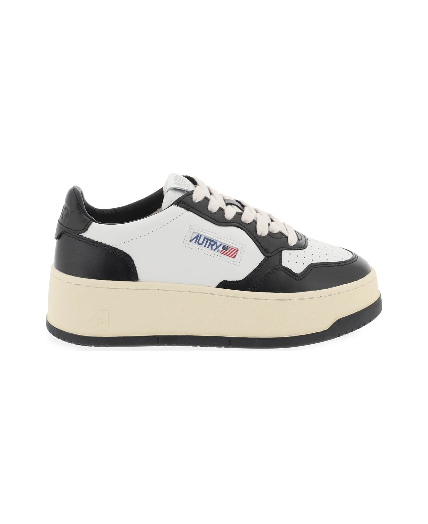 Autry Medalist Low Sneakers - WHITE BLACK (White)