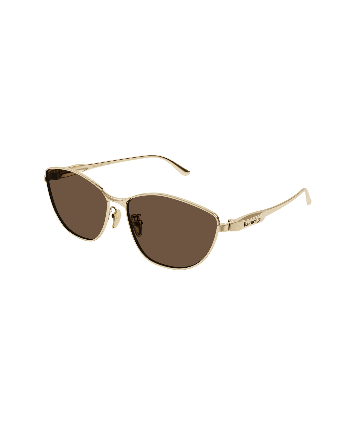 Balenciaga Eyewear Balenciaga Bb0358sk Linea Extreme 003 Gold Brown Sunglasses - Oro