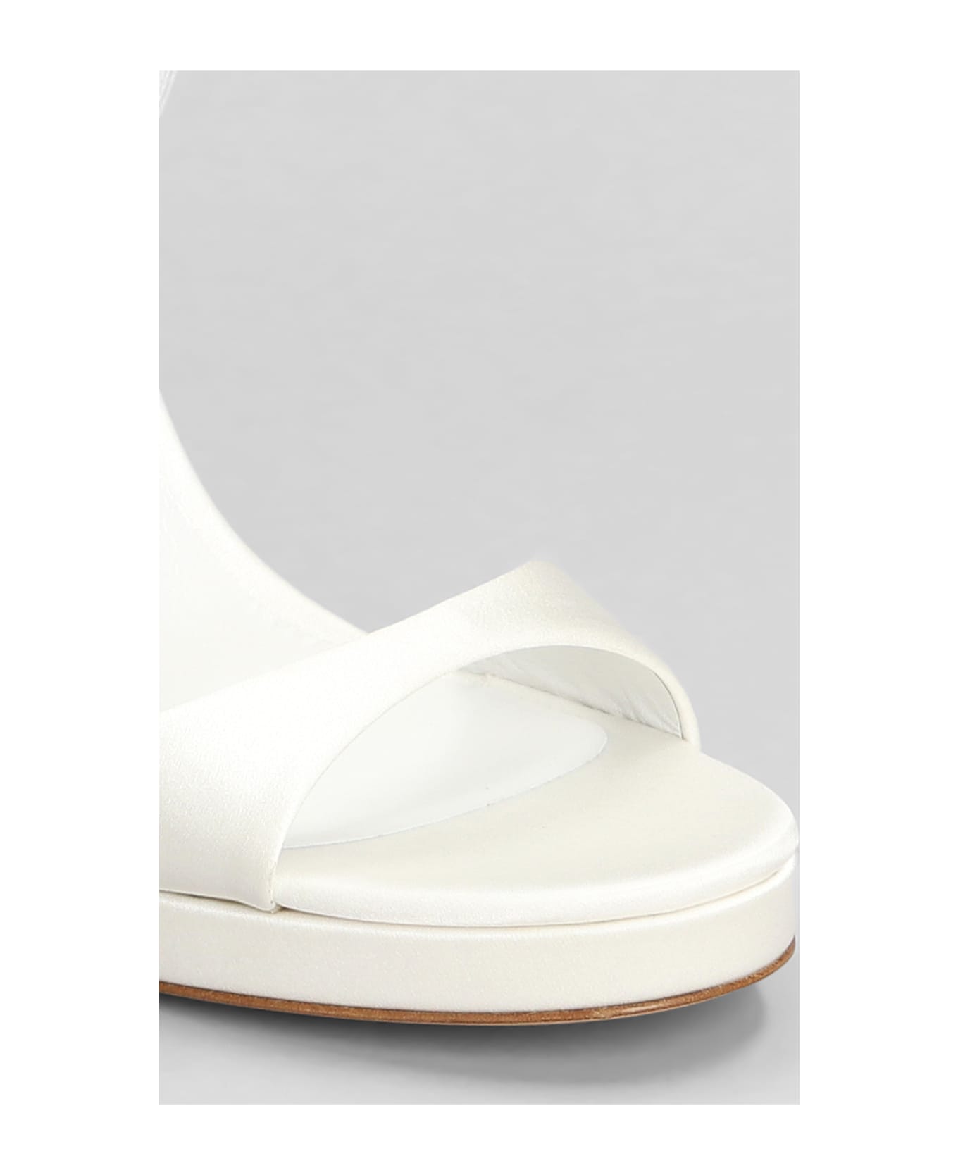 Casadei Michelle Sandals In White Satin - white