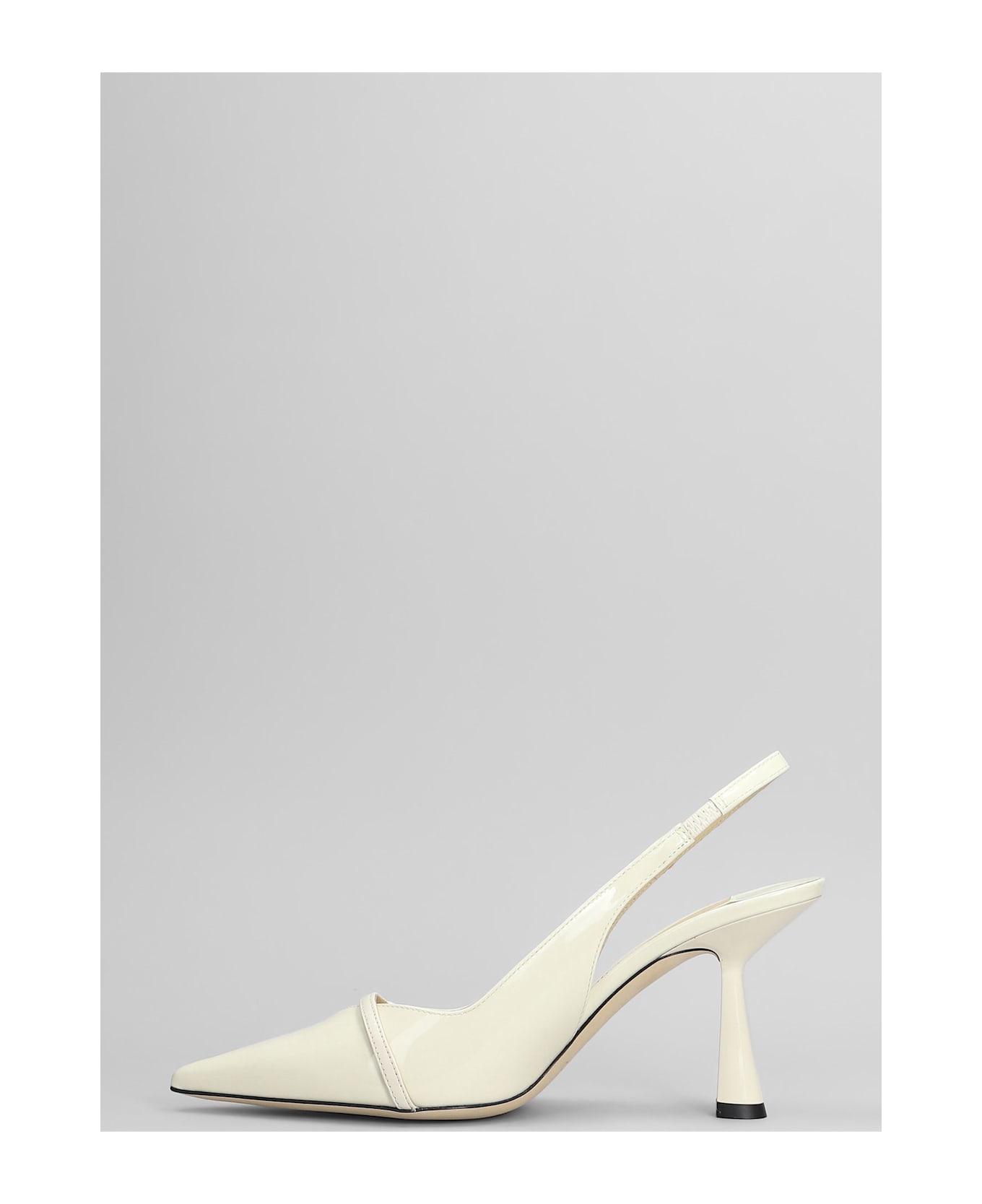 Jimmy Choo Amita 95 Pumps In White Leather - white
