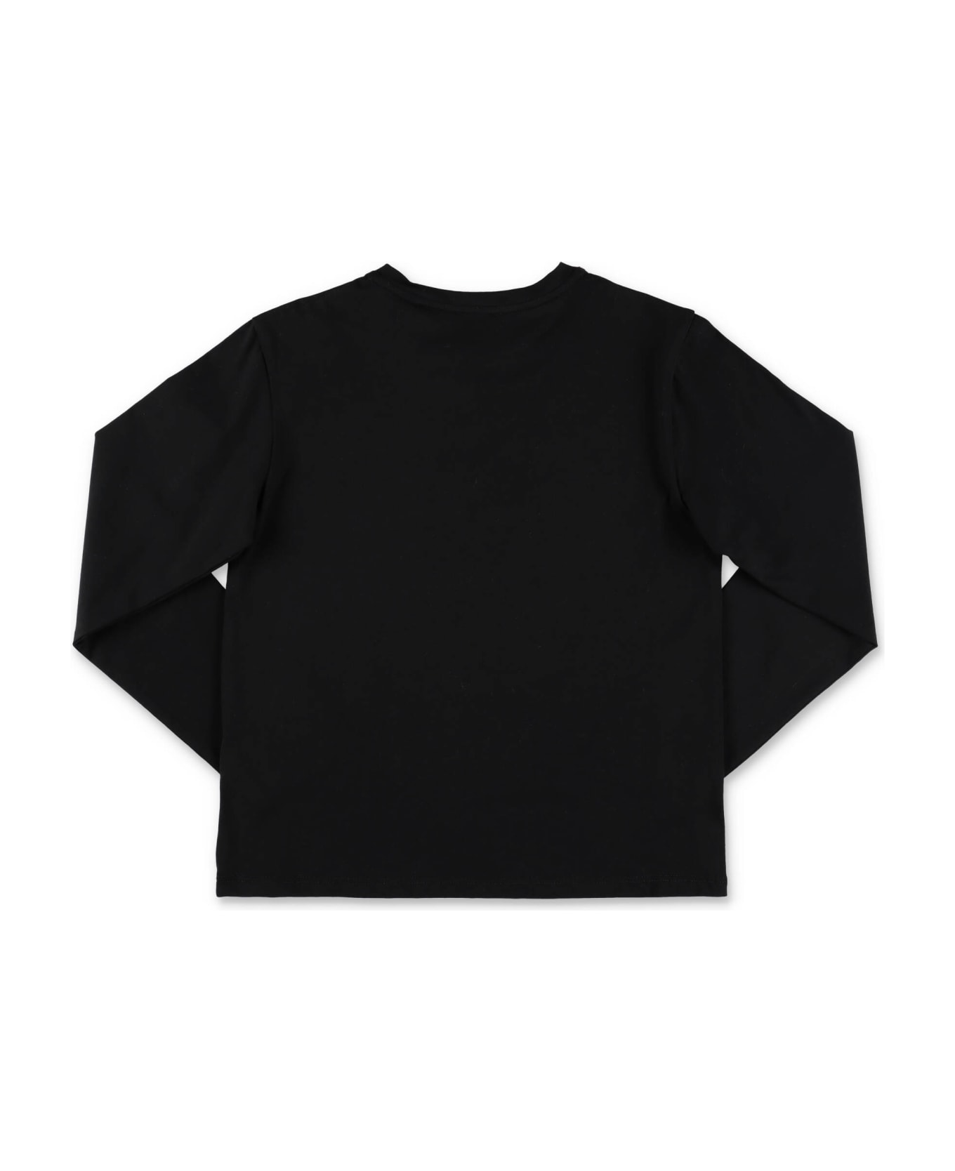 Givenchy X Swarovski T-shirt Nera In Jersey Di Cotone Bambina - Nero