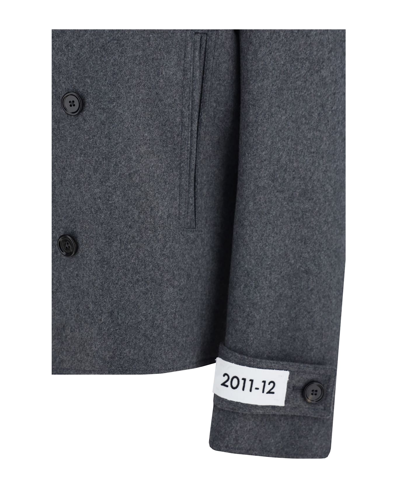 Dolce & Gabbana Grey Wool Blend Jacket - Grey コート