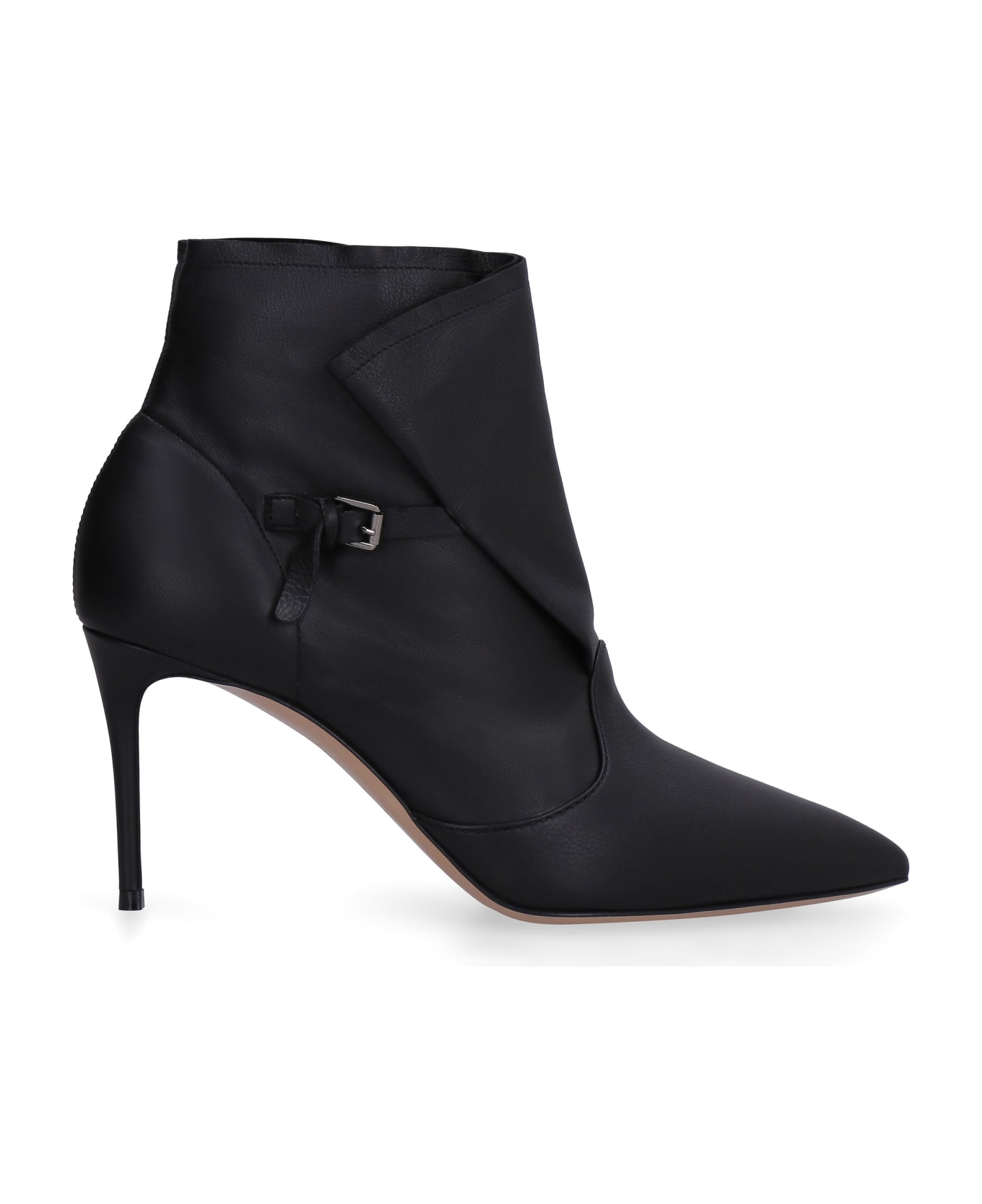 Casadei Leather Ankle Boots - black