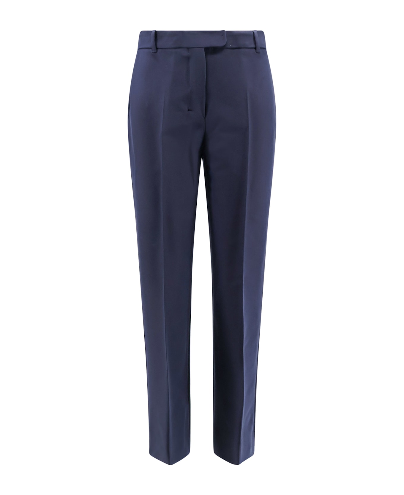 
S Max Mara Fatina Viscose And Cotton Trouser - Blue