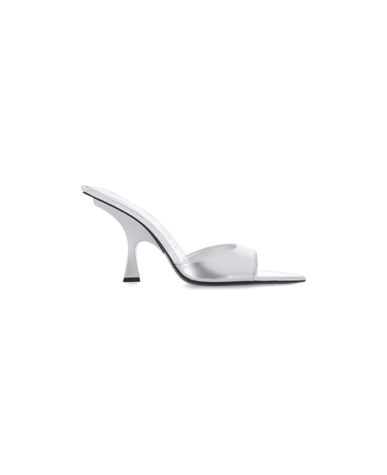 The Attico Mule Ester Heels Shoes - Silver