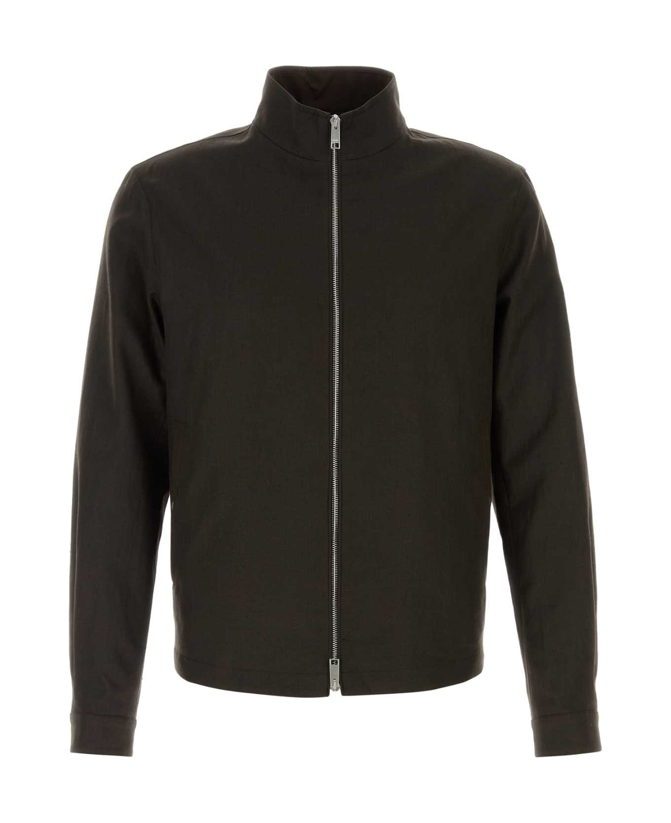 Zegna Brown Linen Oasi Jacket - M09R