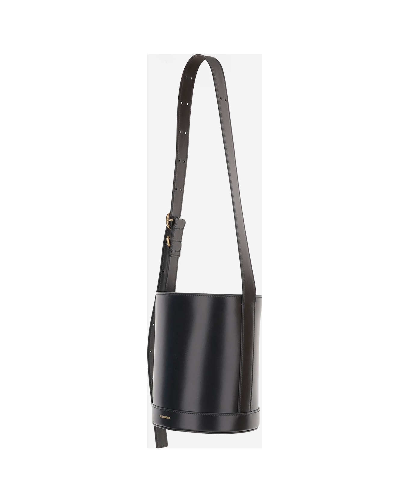 Jil Sander Leather Bucket Bag - Black