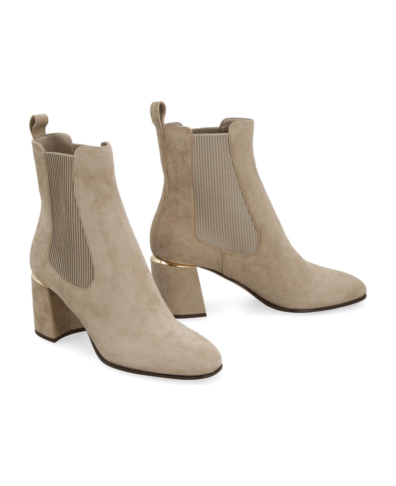 Jimmy Choo The Sally 65 Suede Chelsea Boots - taupe