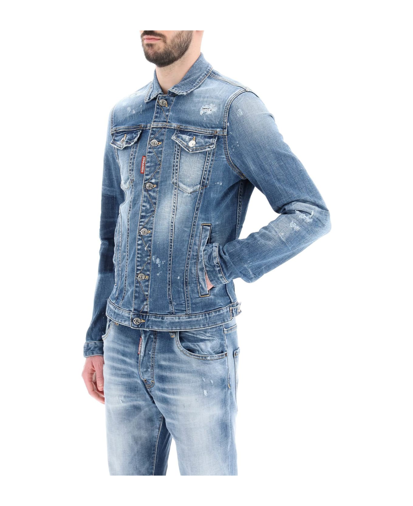 Dsquared2 Classic Jean Jacket - Navy blue