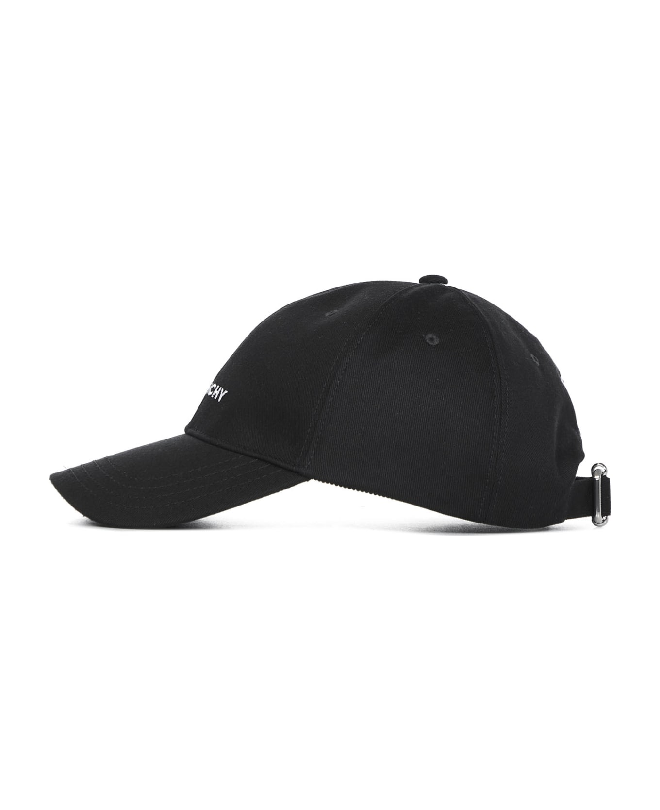 Givenchy Cap With Embroidery - Black 帽子