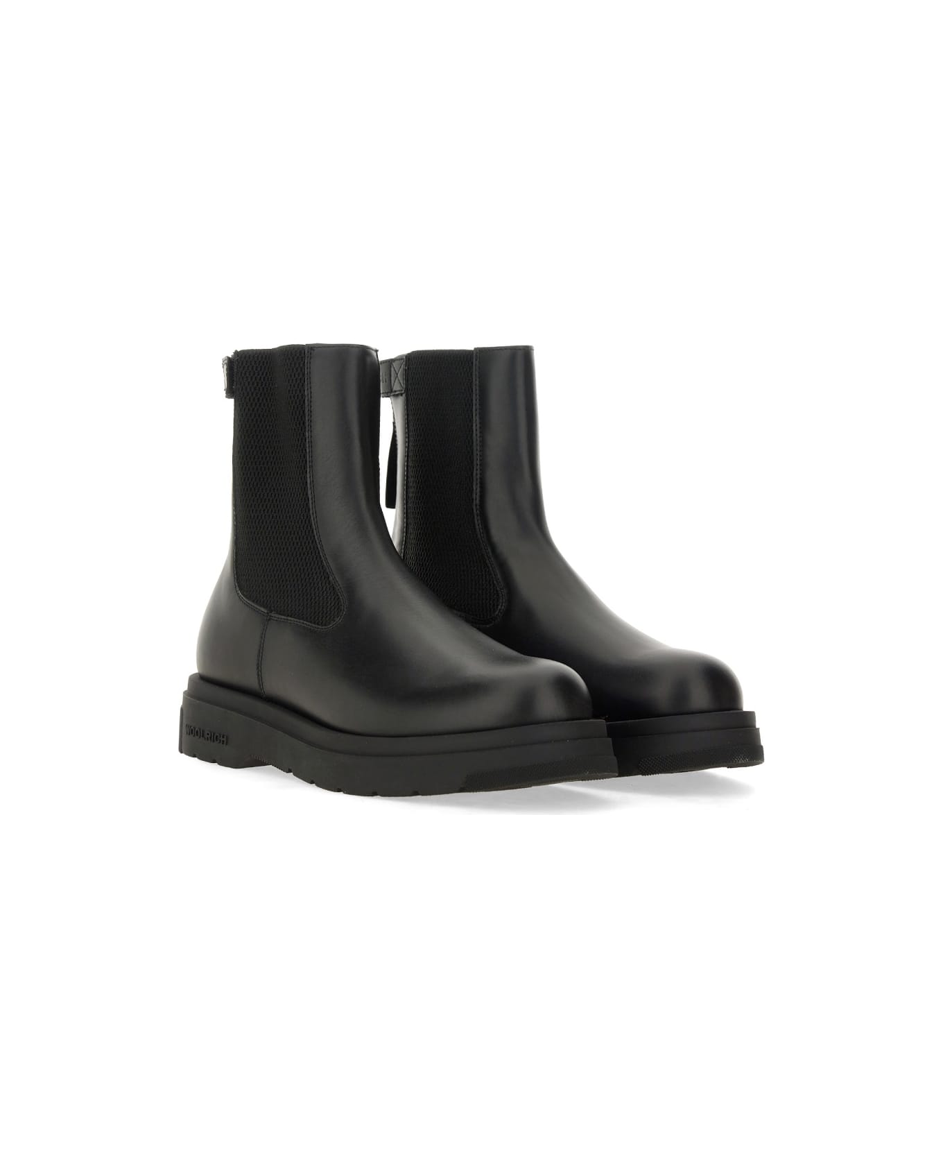 Woolrich Leather Amphibian - BLACK