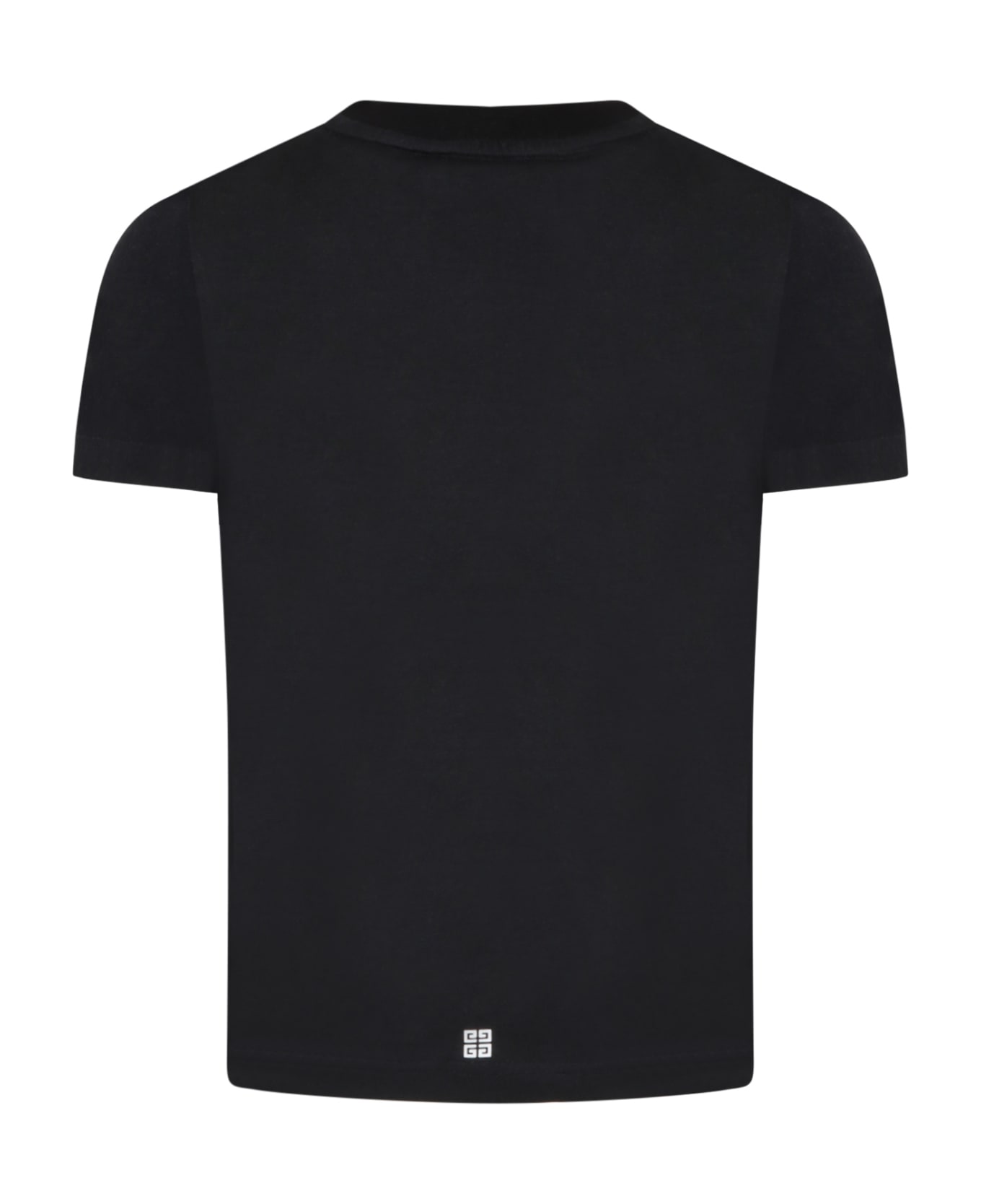 Givenchy Black T-shirt For Kids With Logo - Black