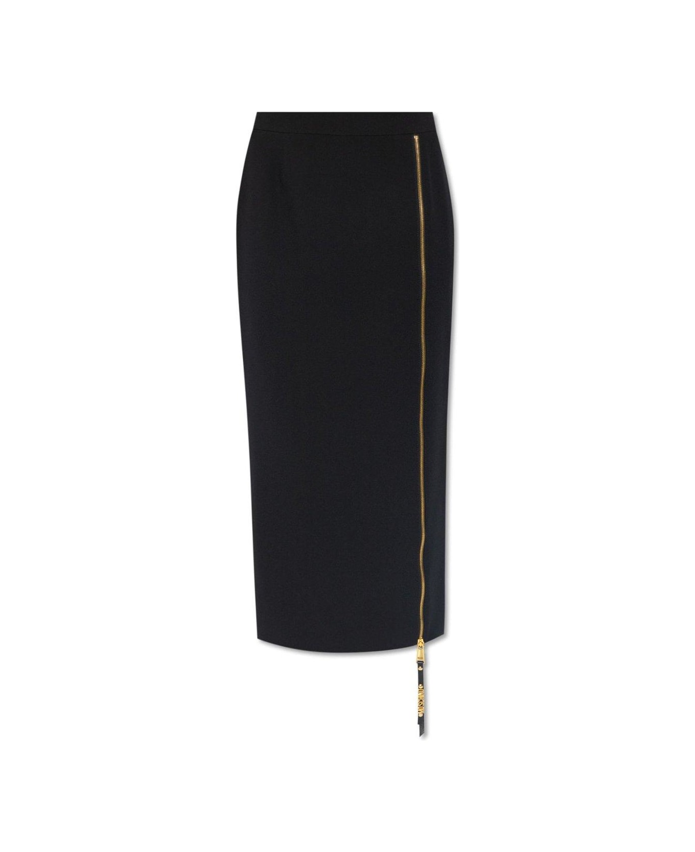 Moschino Zip-detailed Skirt - BLACK