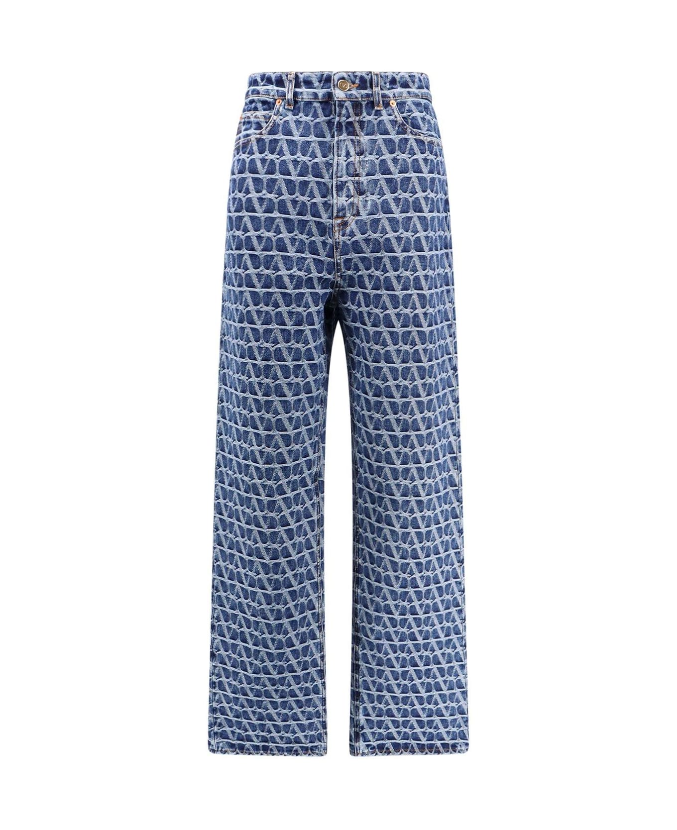 Valentino Toile Iconographe Monogram Jeans - Blue ボトムス