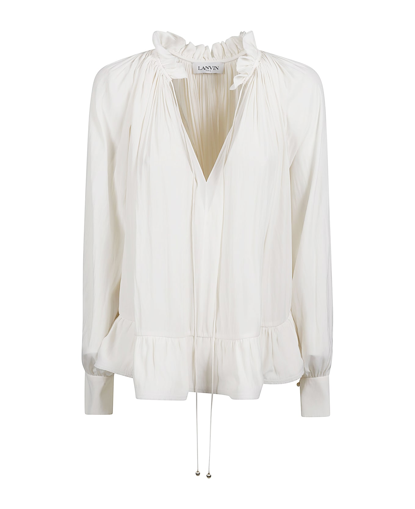 Lanvin Ruffled Blouse - Bianco sporco